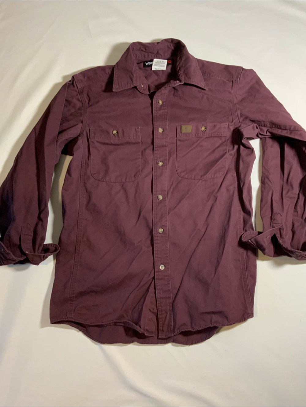 Wrangler Men's Shirt Jacket in Deep Burgundy